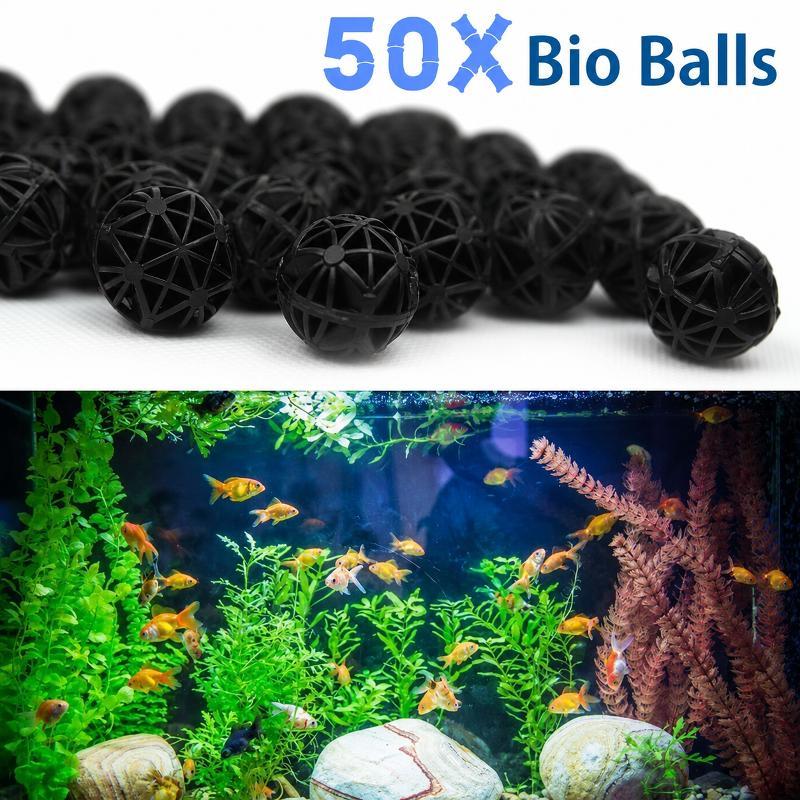 Planted Aquarium Cleaning - 50 Pezzi Sfere Filtranti Bio per