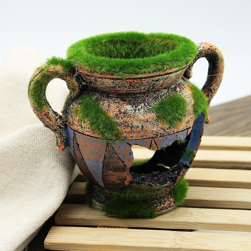 Aquarium Moss - Vaso in resina da 1 pezzo