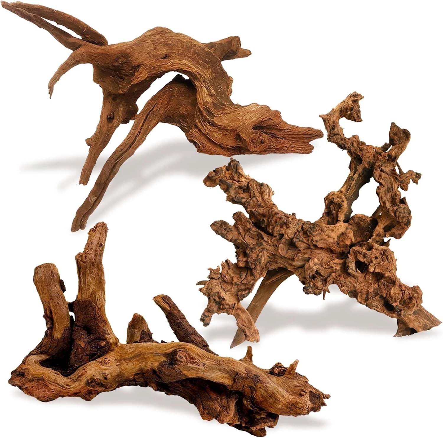 Aquarium Moss - 15-20CM 1Pc Legno Naturale Decorativo per