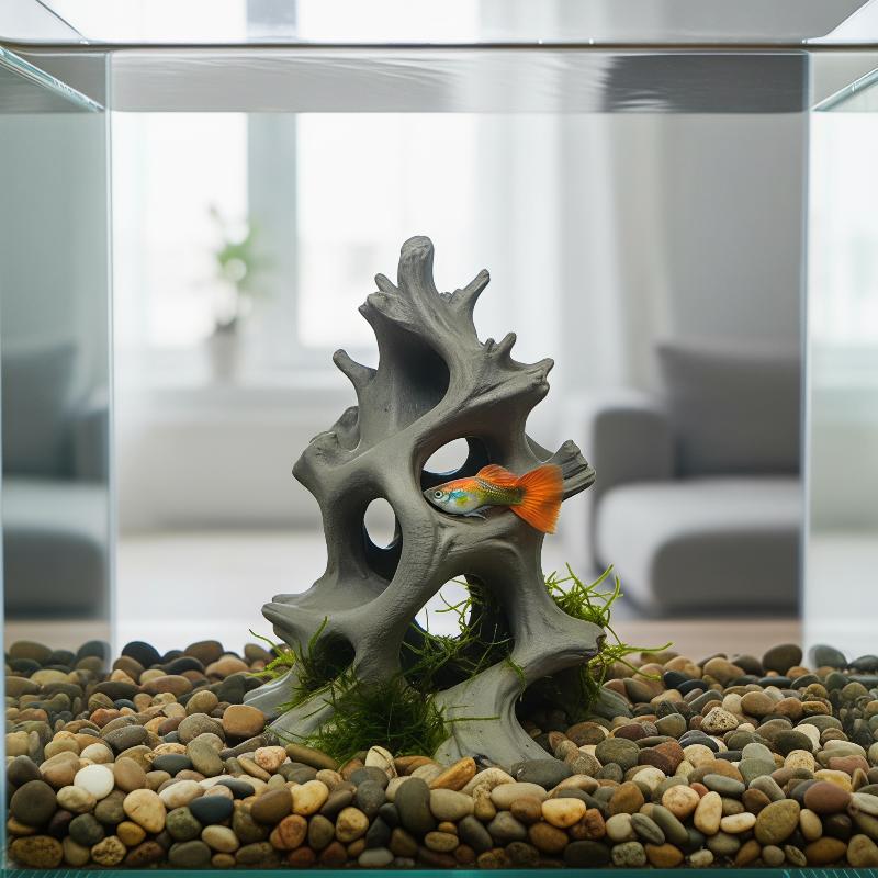 Aquarium Moss - Ornamento a forma di grotta per
