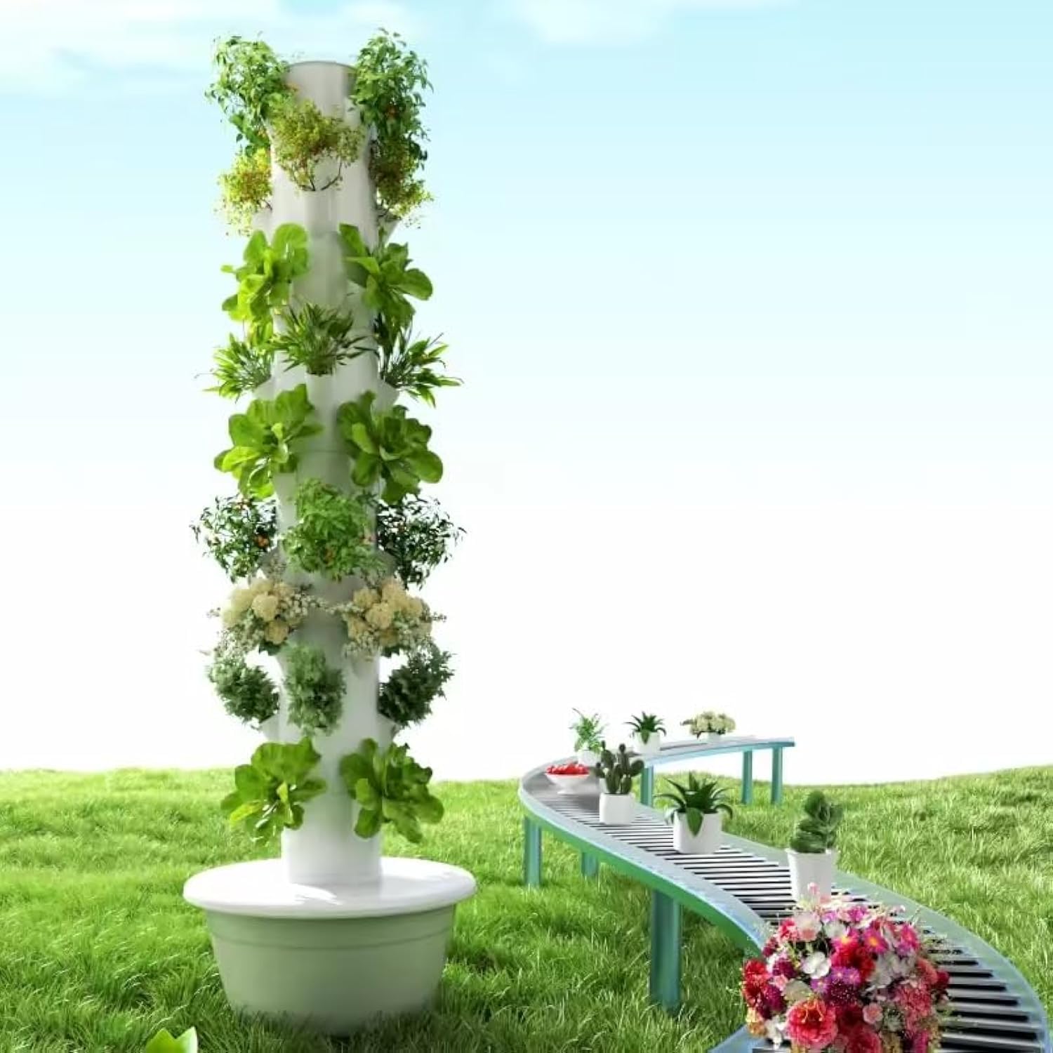 Planted Tank - Torre di Coltivazione Idroponica Verticale, Sistema