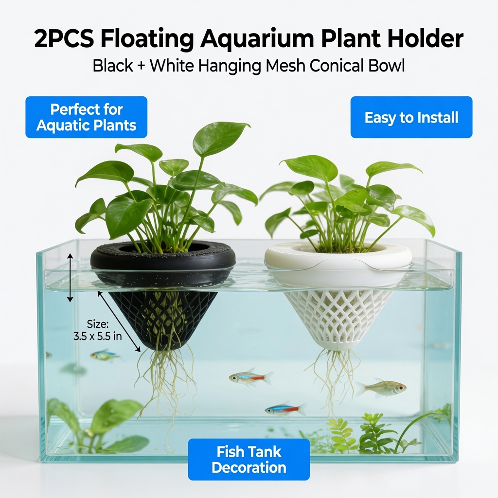 2 Pezzi Portapiante Galleggian - Aquarium Plants Live recensione e prezzo