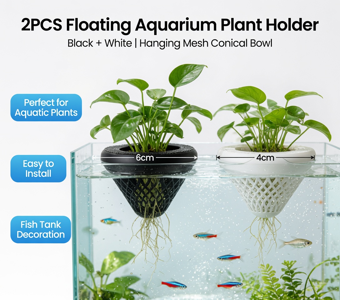 2 Pezzi Portapiante Galleggian - Aquarium Plants Live recensione e prezzo
