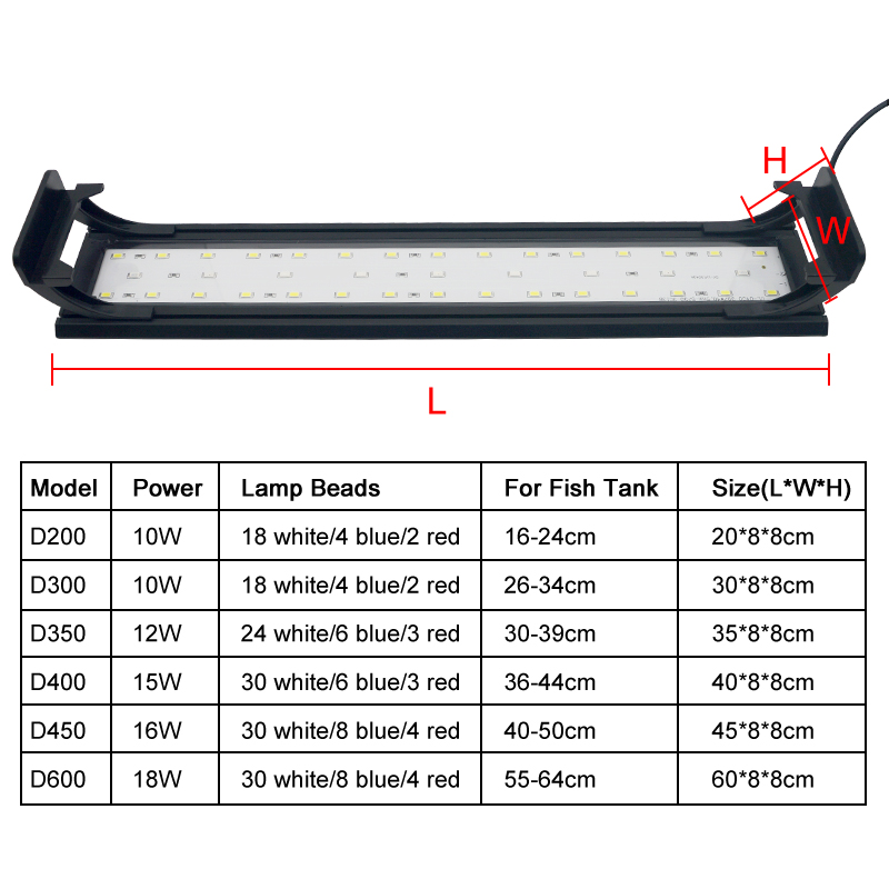 Luce a LED per acquario per ac - Aquarium Plant Light recensione e prezzo