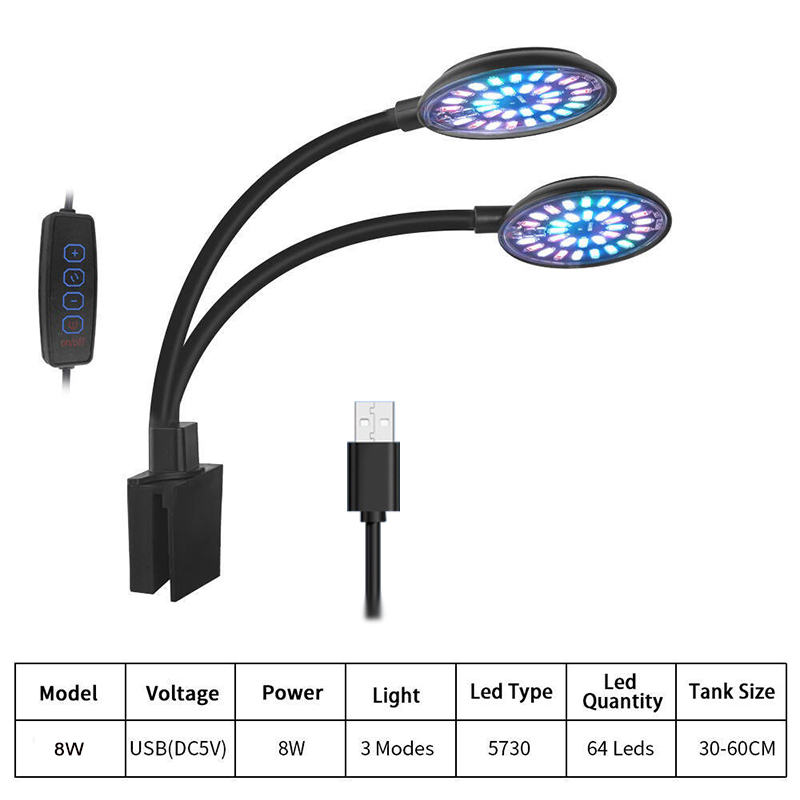 USB Acquario LED Luce per acqu - Aquarium Plant Light recensione e prezzo