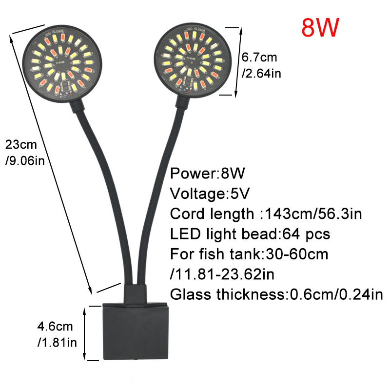 USB Acquario LED Luce per acqu - Aquarium Plant Light recensione e prezzo